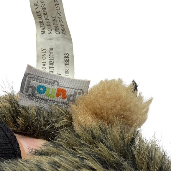 Hedgehog Plush Dog Toy Outward Hound 7” Faux Fur Pet Squeaks - Picture 4 of 5